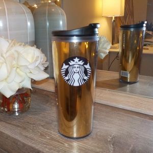 STARBUCKS ✨gold coffee mug bottle